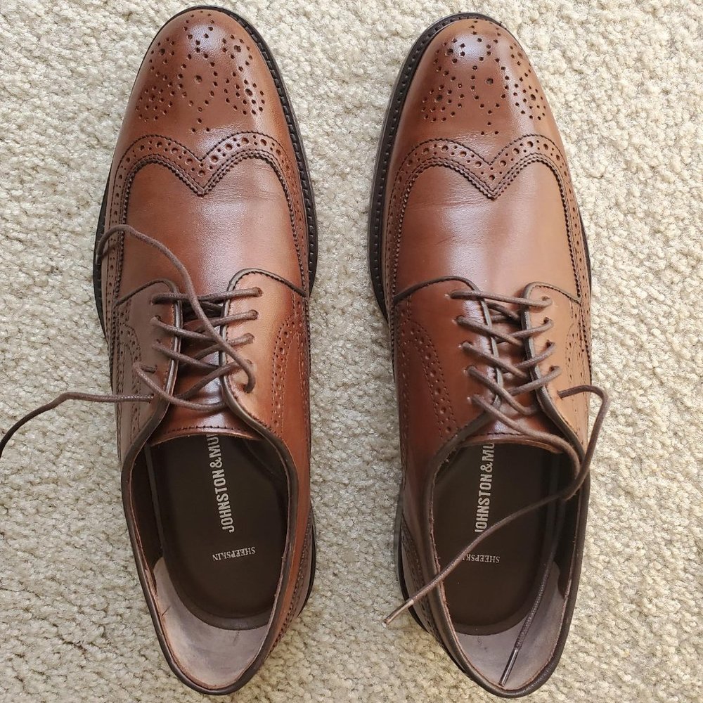 Johnston & Murphy Daley Leather Wing Tip Oxford